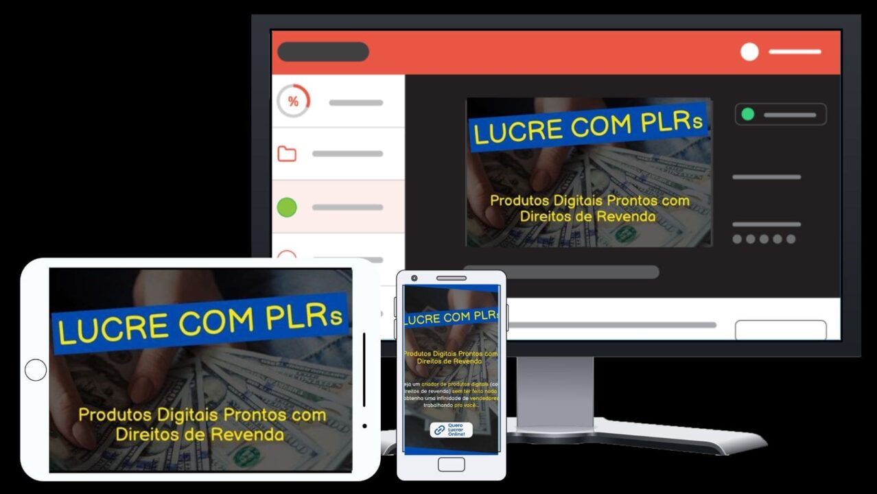 Mockup 1 - Lucre com PLRs