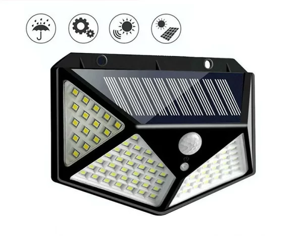 Luminária Solar 100 Led Com Sensor 5